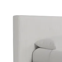 Grayton Lucy Light Beige 44" Upholstered Platform Bed