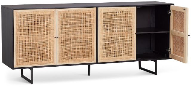 Malibu Black Credenza