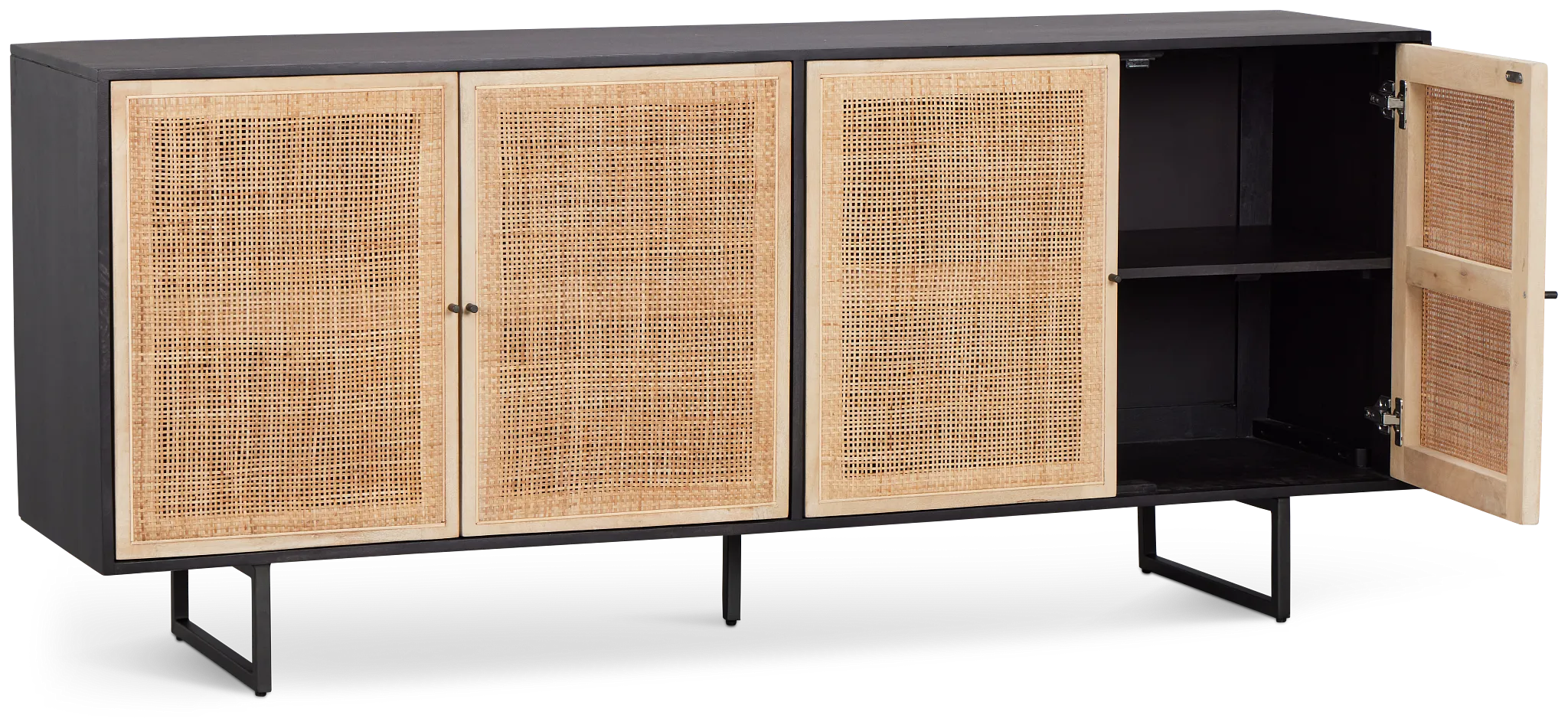 Malibu Black Credenza