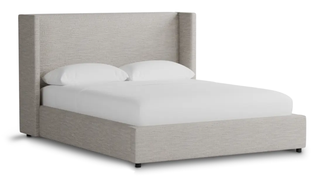 Captiva Maguire Pewter 48" Upholstered Shelter Bed Captiva Maguire Pewter 48" Upholstered Shelter Bed