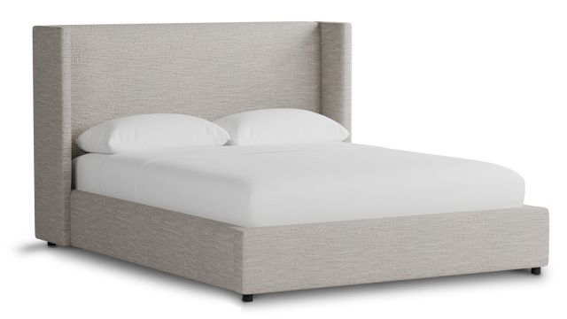 Captiva Maguire Pewter 48" Upholstered Shelter Bed