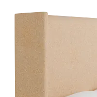 Captiva Merino Taupe 60" Upholstered Shelter Bed