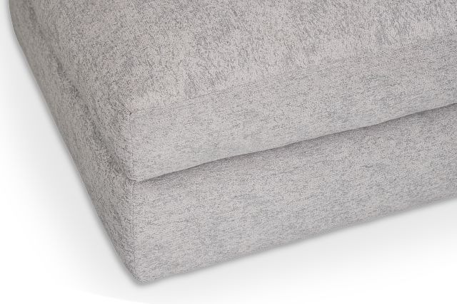 Calista Pewter Fabric Cocktail Ottoman