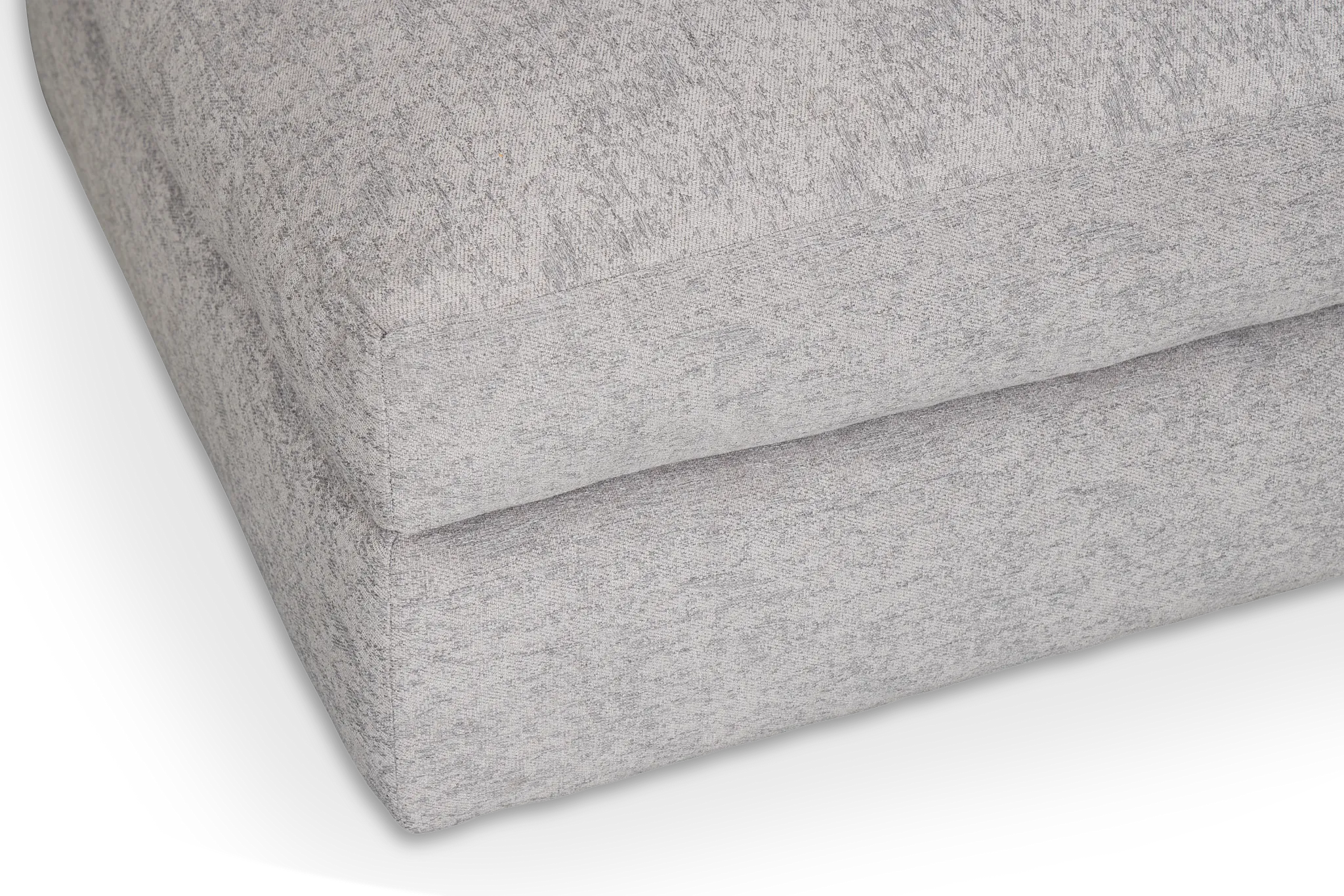 Calista Pewter Fabric Cocktail Ottoman