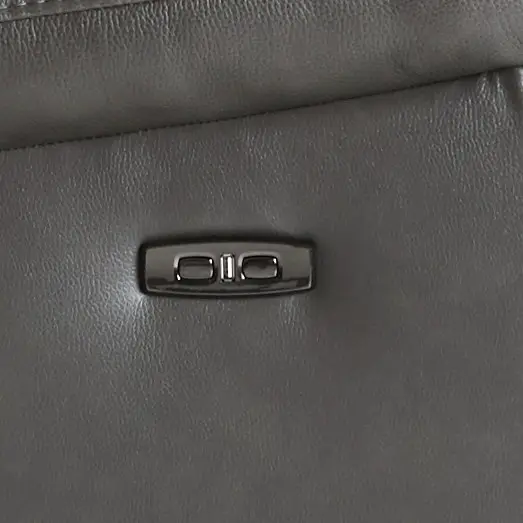 Mason Dark Gray Leather Power Glider Recliner With Power Headrest Mason Dark Gray Leather Power Glider Recliner With Power Headrest