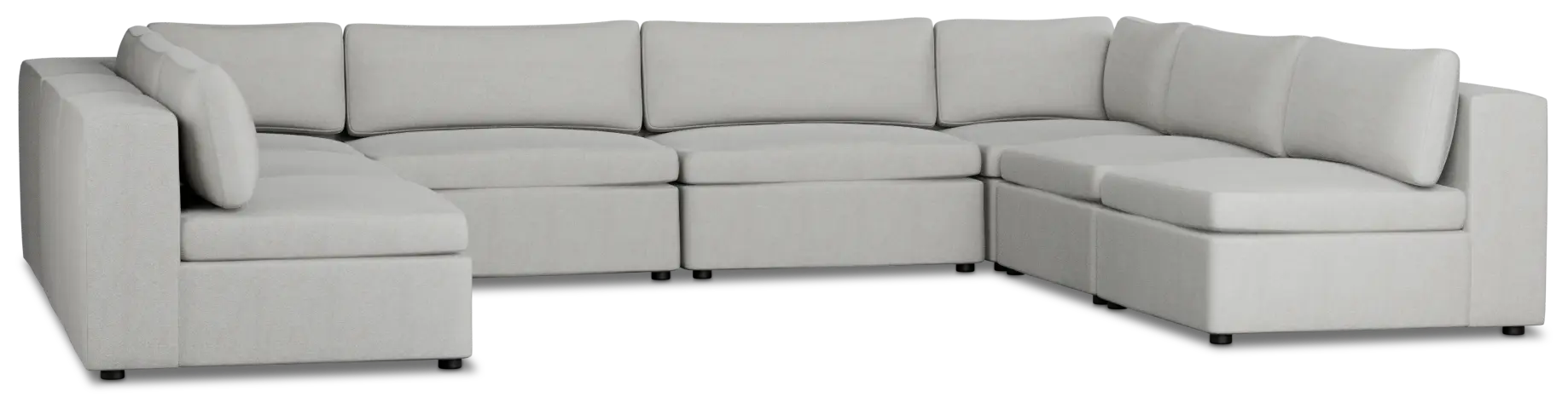 Destin Sutton Gray Fabric 8-piece Modular Sectional Destin Sutton Gray Fabric 8-piece Modular Sectional