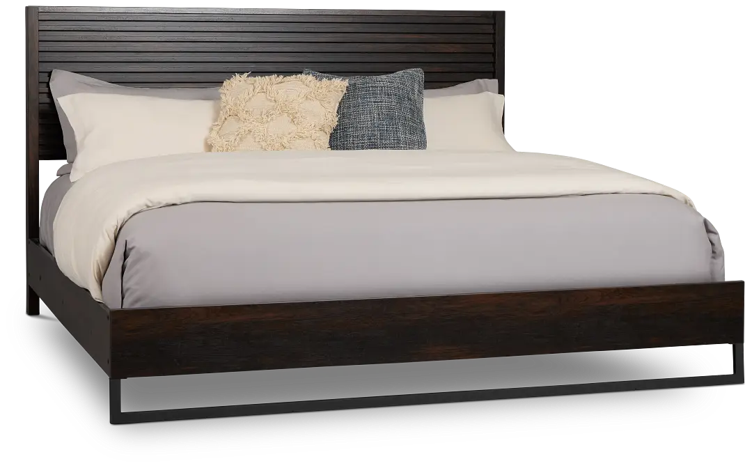 Perry Dark Tone Panel Bed Perry Dark Tone Panel Bed