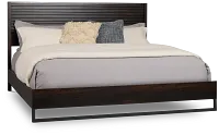 Perry Dark Tone Panel Bed