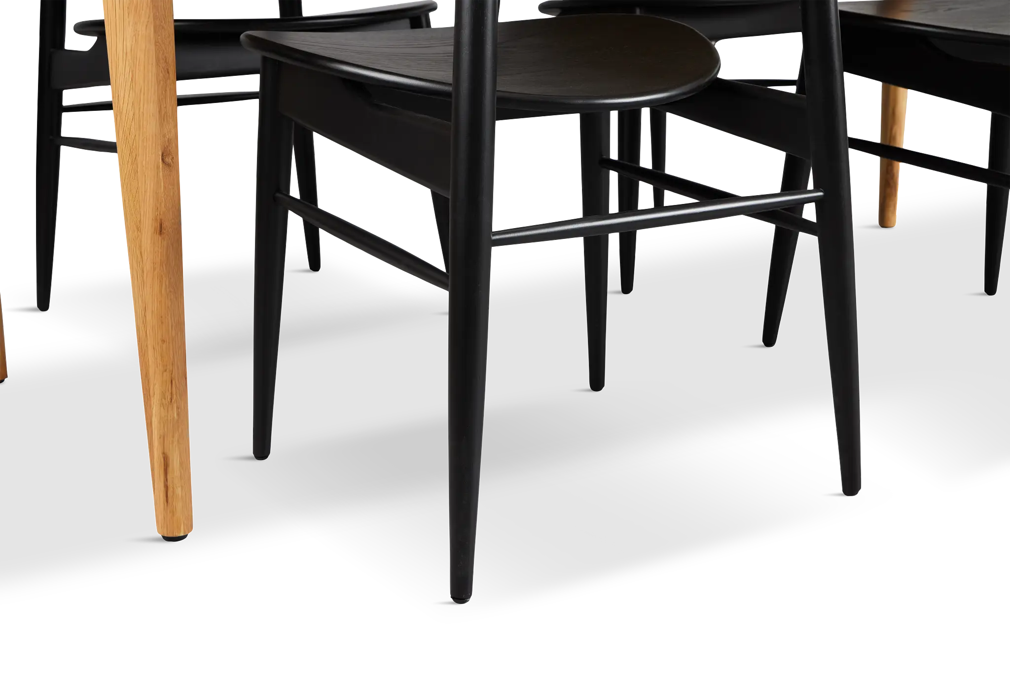 Stockton Light Tone Rect Table & 4 Wood Chairs Stockton Light Tone Rect Table & 4 Wood Chairs