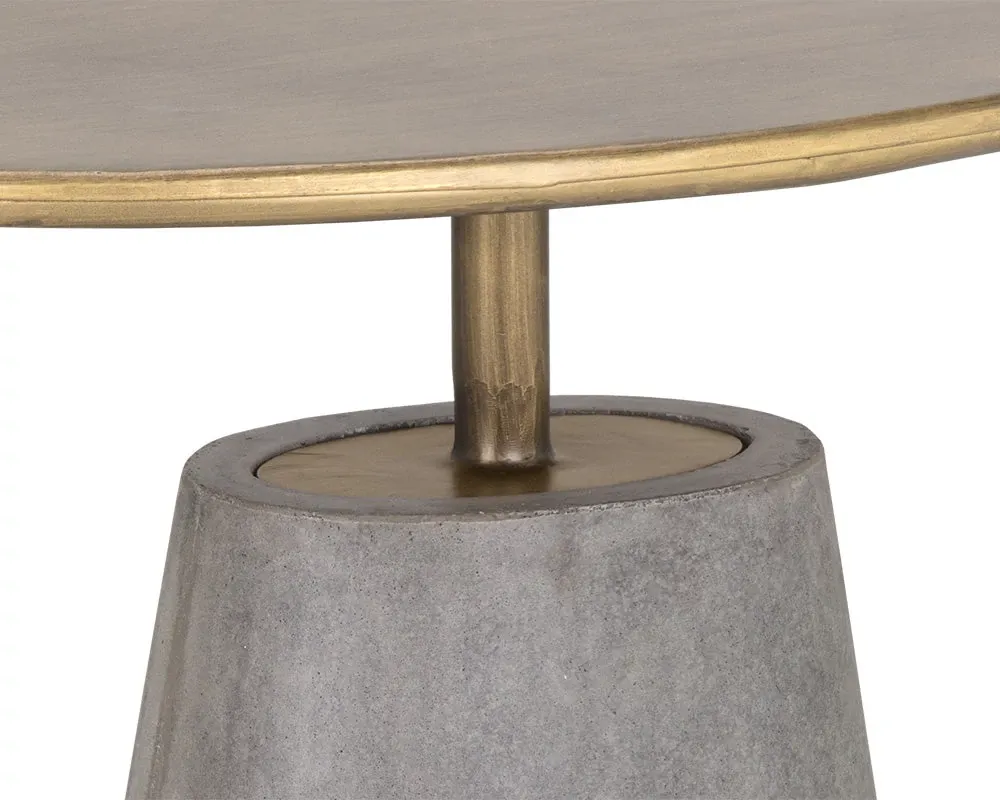 Billie Gray Oval End Table