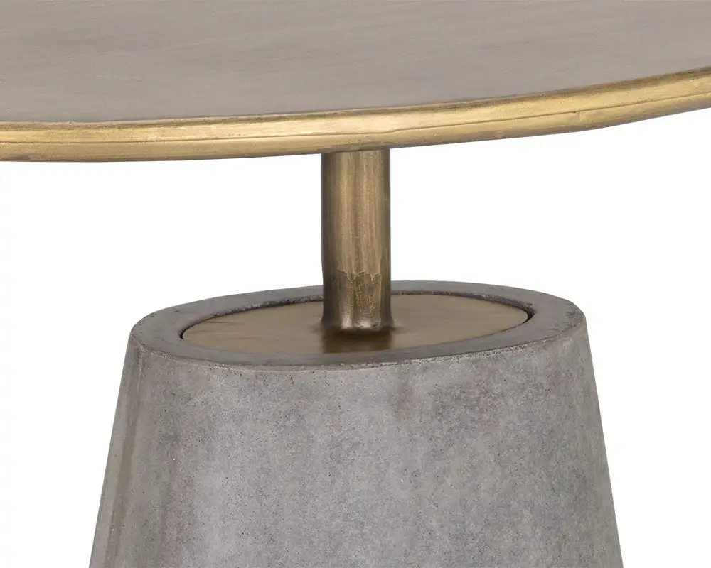 Billie Gray Oval End Table Billie Gray Oval End Table
