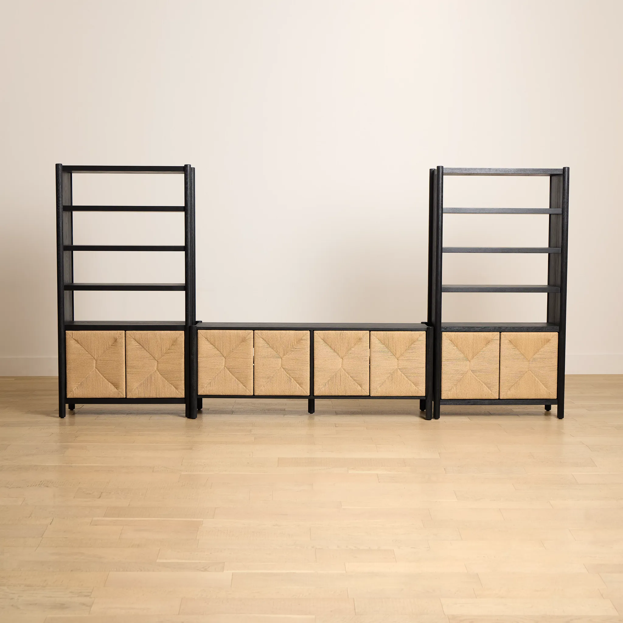 Santorini Black 71" Entertainment Wall