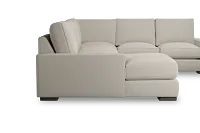 Edgewater Peyton Beige Medium Left Chaise Sectional