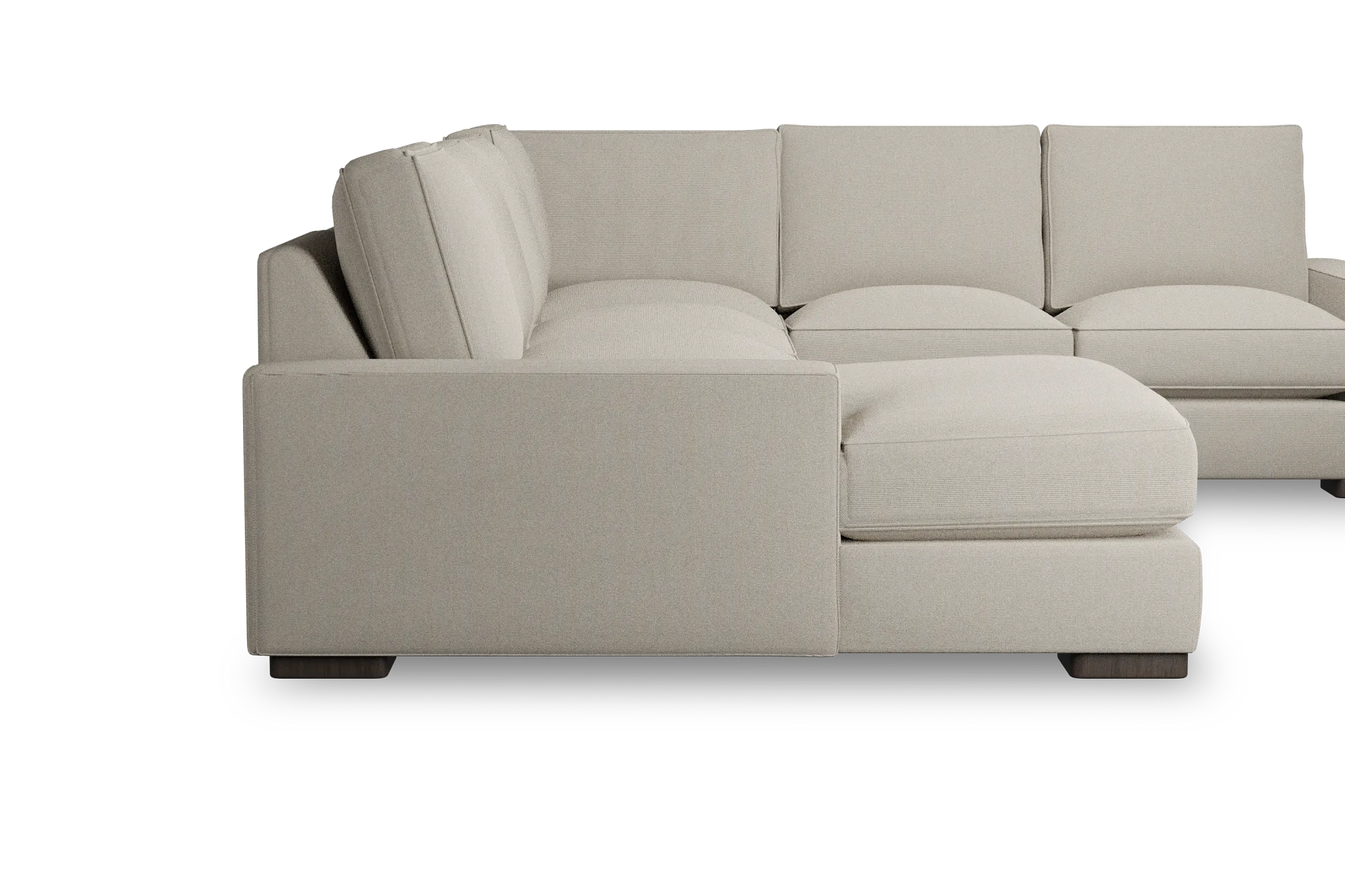 Edgewater Peyton Beige Medium Left Chaise Sectional