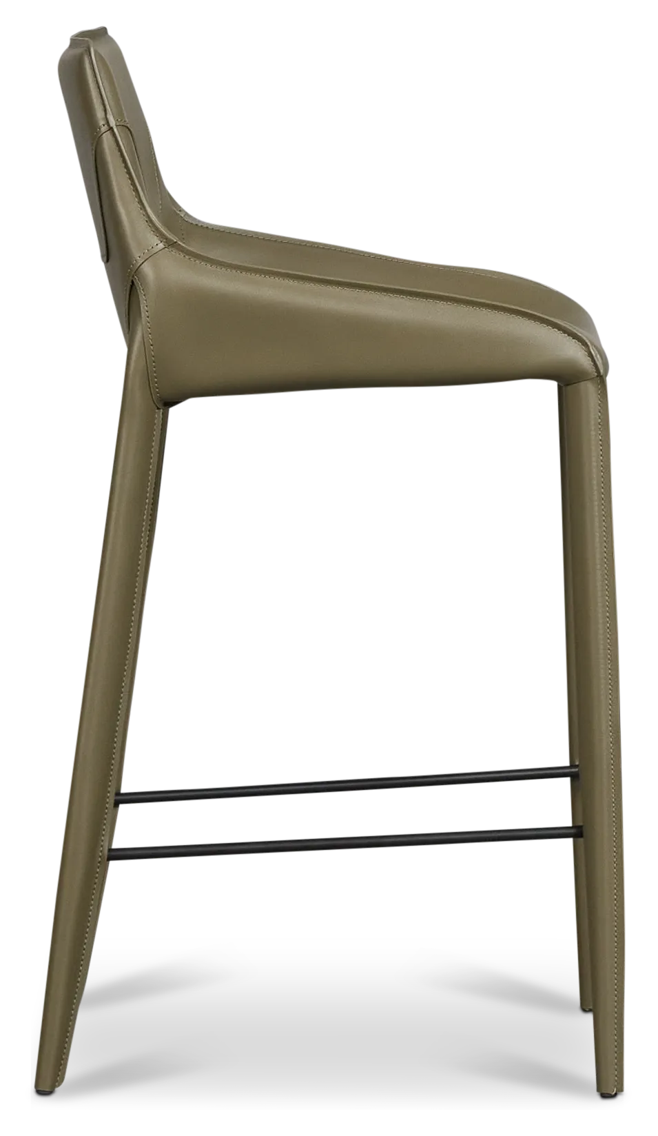 Wakefield Dark Green 27" Upholstered Barstool
