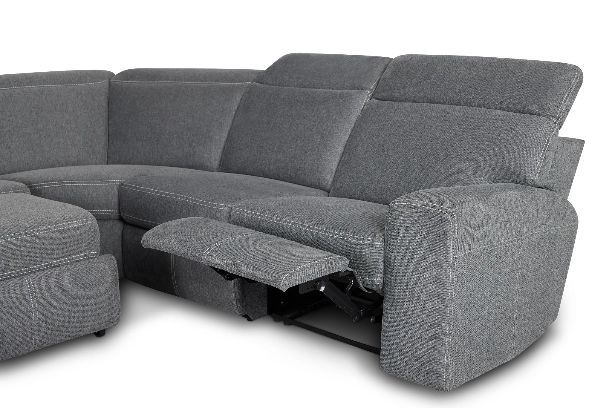 Callum Dark Gray Storage Small Left Reclining Chaise Sleeper Sectional Callum Dark Gray Storage Small Left Reclining Chaise Sleeper Sectional