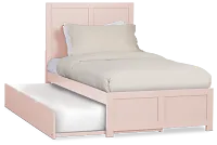 Charleston Pink Panel Trundle Bed
