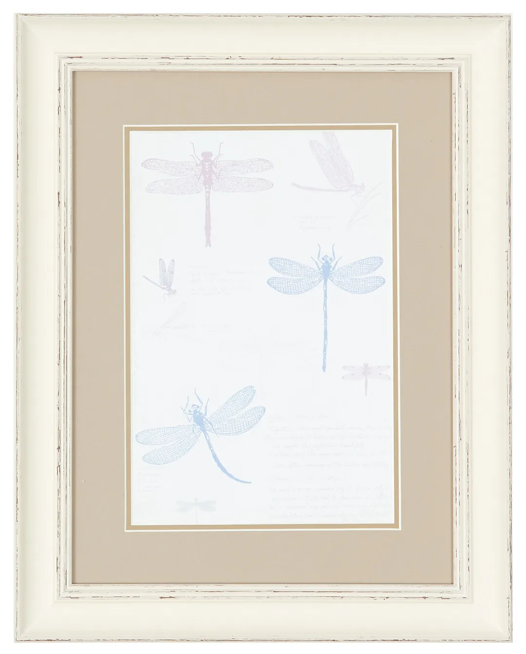 Dragonfly Multicolored Framed Wall Art