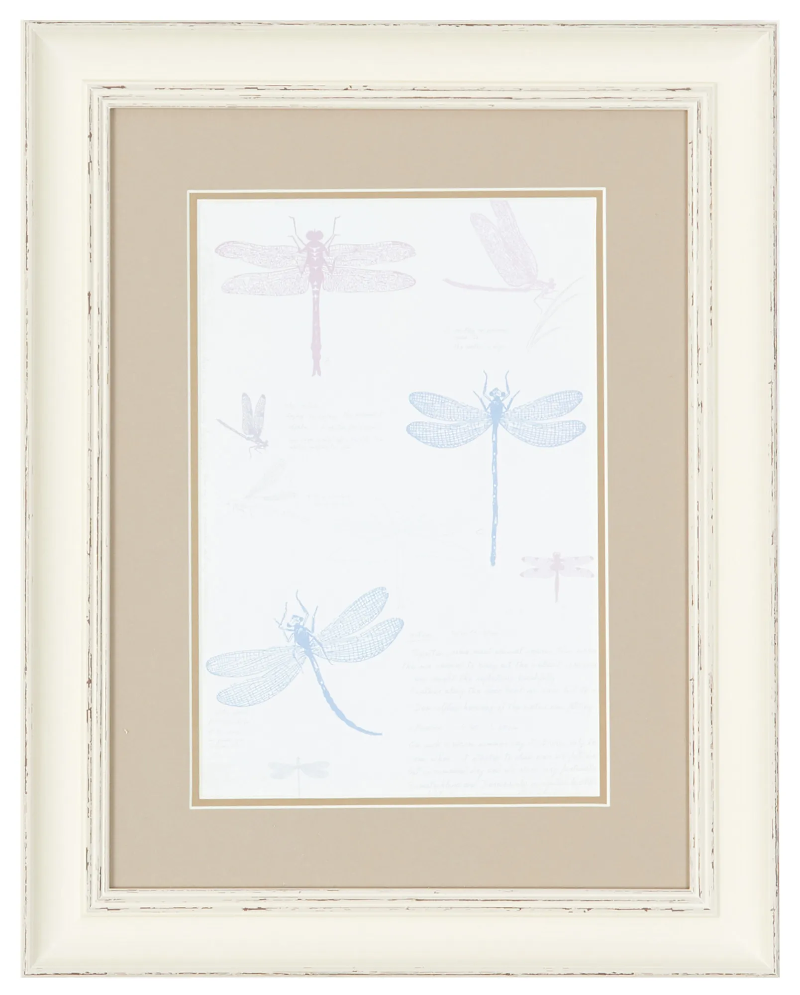 Dragonfly Multicolored Framed Wall Art