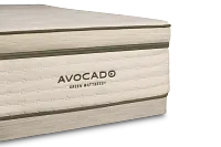 Avocado Green Plush Low-profile Mattress Set