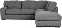 Veronica Dark Gray Down Right Bumper Sectional