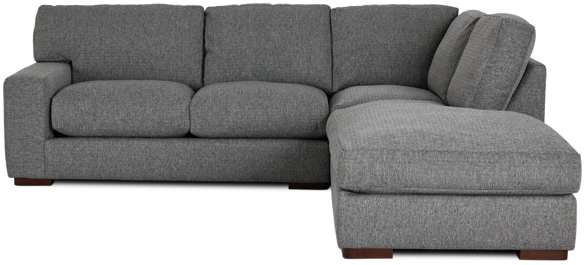 Veronica Dark Gray Down Right Bumper Sectional Veronica Dark Gray Down Right Bumper Sectional