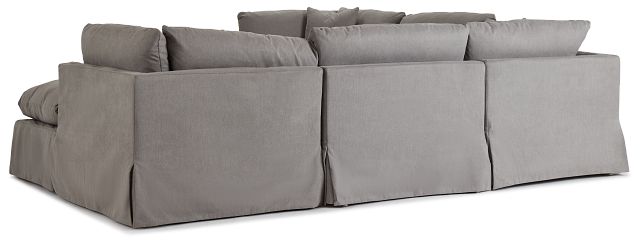 Raegan Gray Fabric Small Right Chaise Sectional (4)