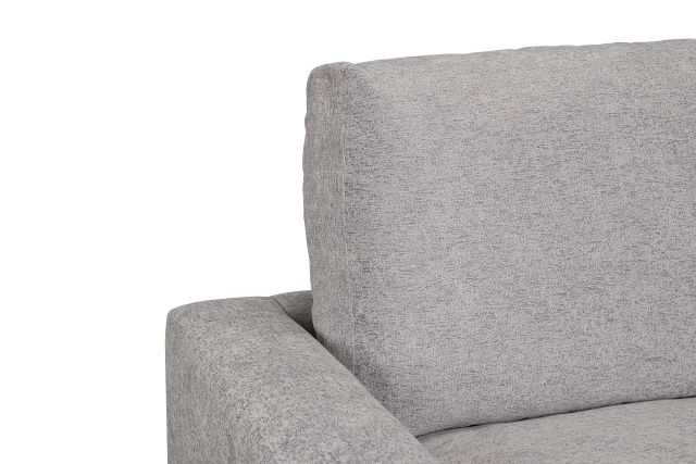 Calista Pewter Fabric Large Two-arm Sectional