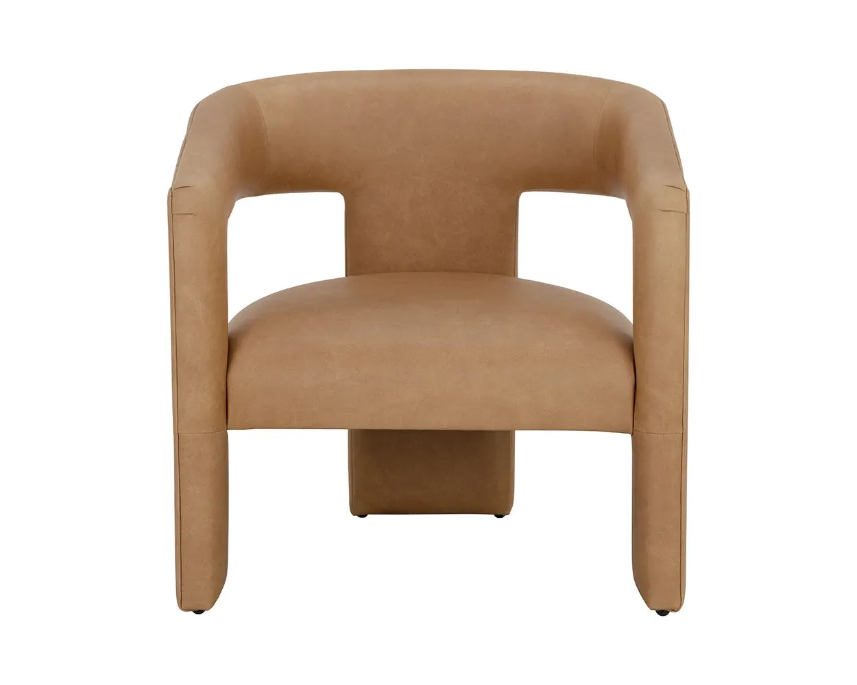 Cori Brown Leather Accent Chair