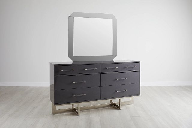 Cortina Gray Dresser & Mirror