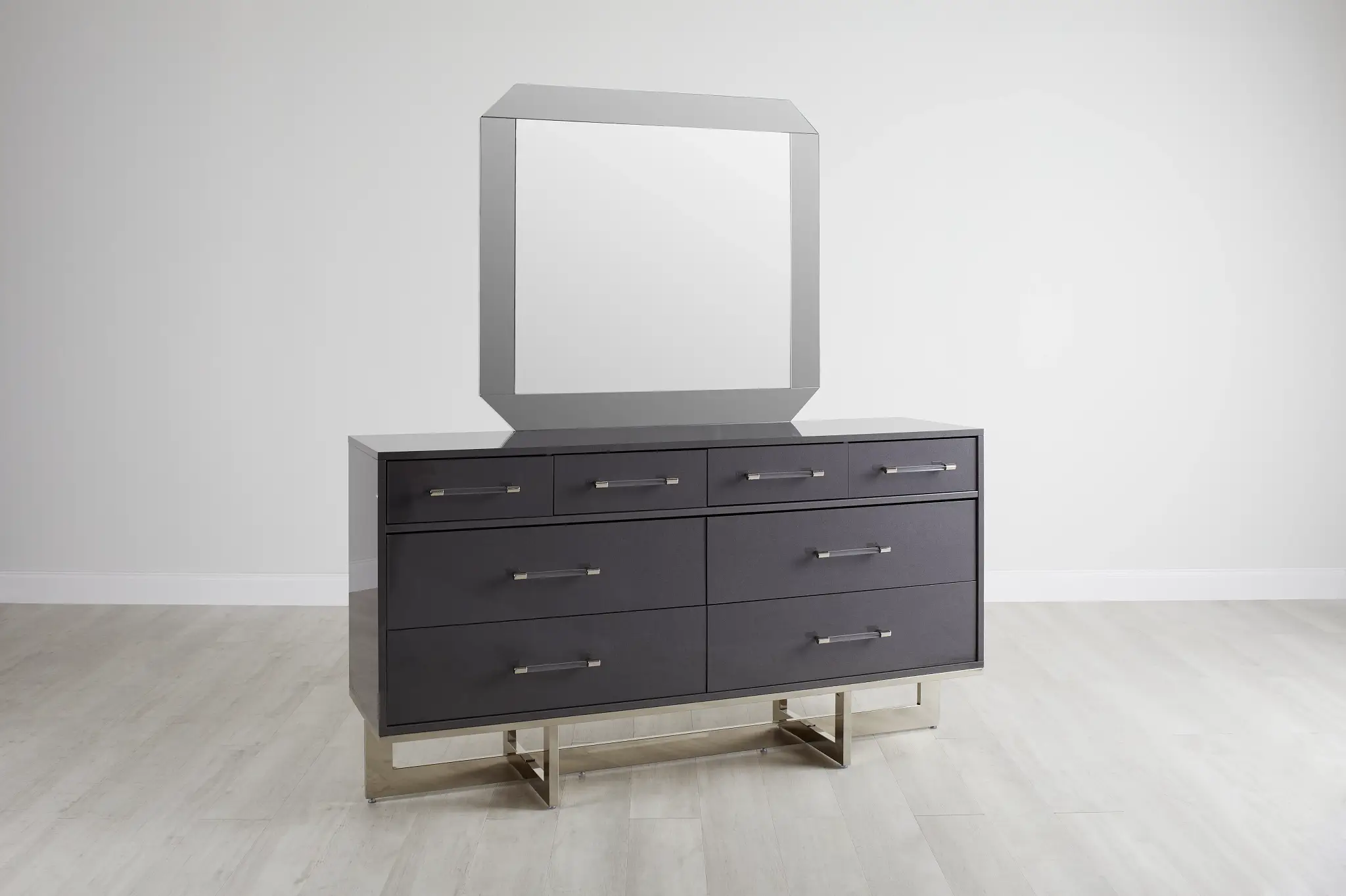 Cortina Gray Dresser & Mirror Cortina Gray Dresser & Mirror