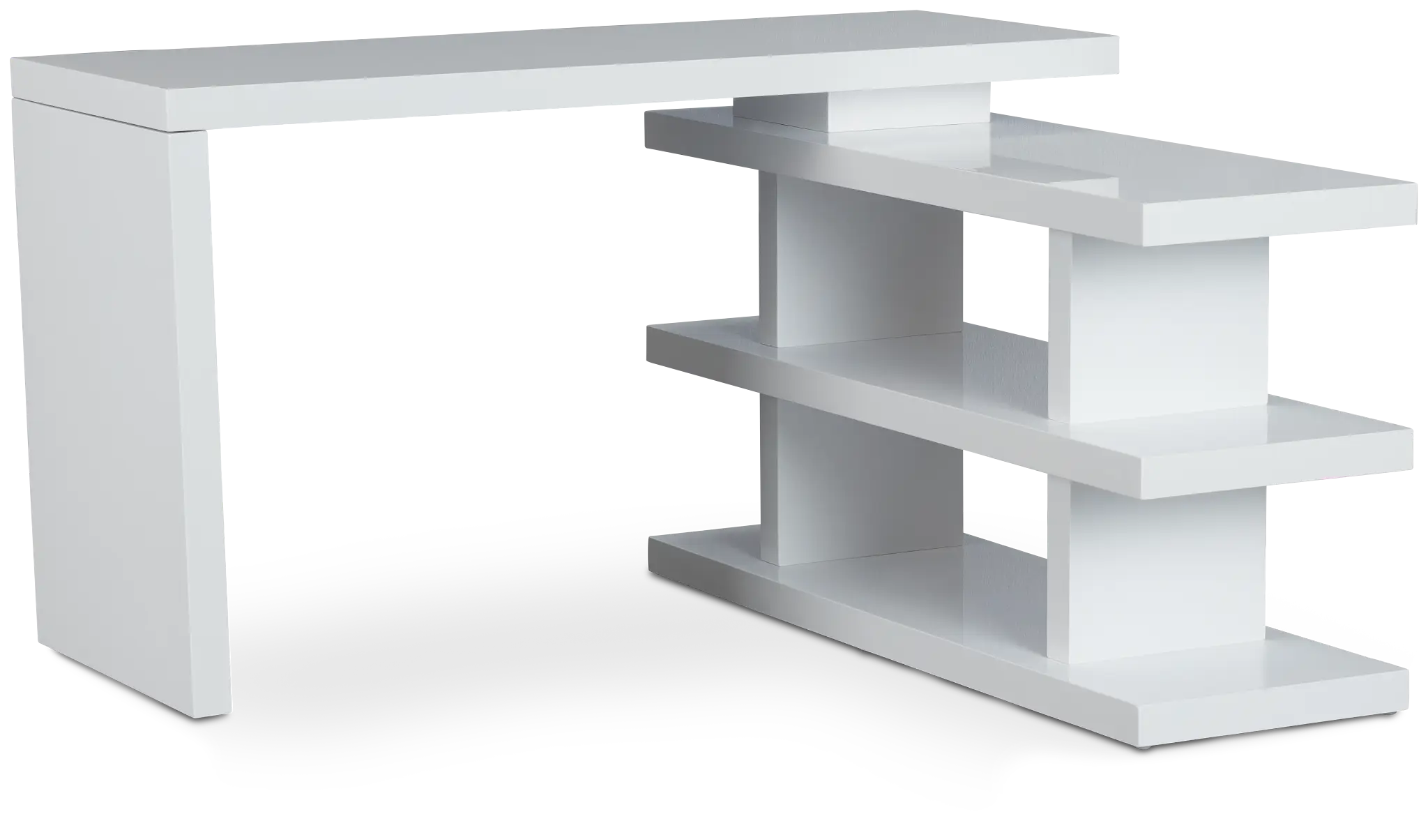 Olympia White Wood L Desk Olympia White Wood L Desk