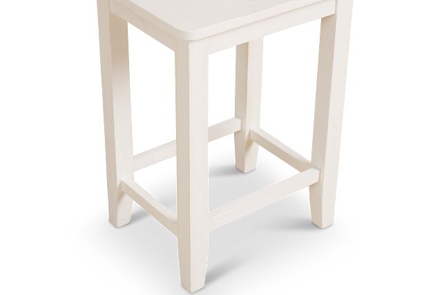 Woodstock Whitewood 24" Backless Barstool