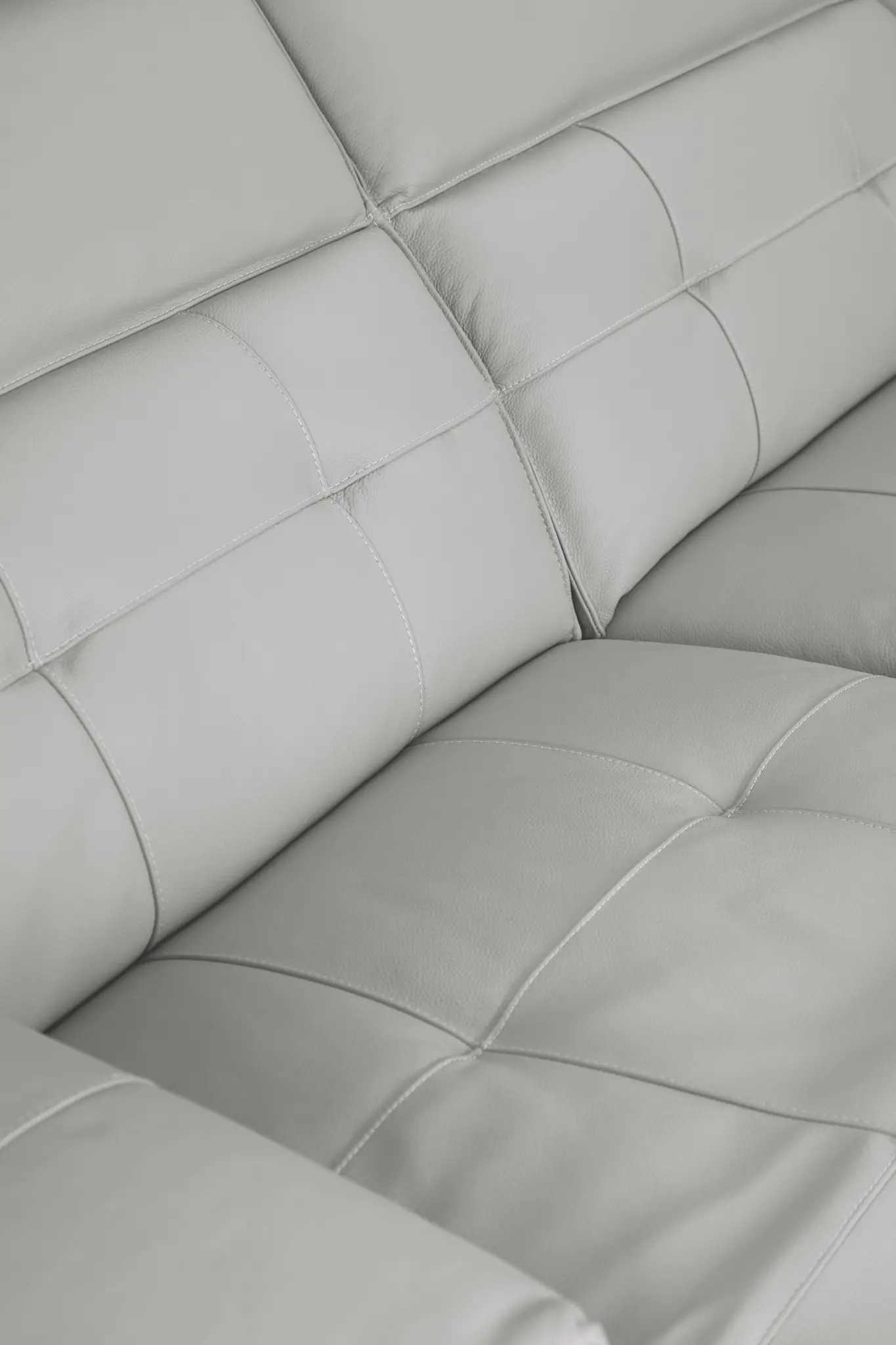 Reva Gray Leather Small Dual Power Reclining Two-arm Sectional Reva Gray Leather Small Dual Power Reclining Two-arm Sectional
