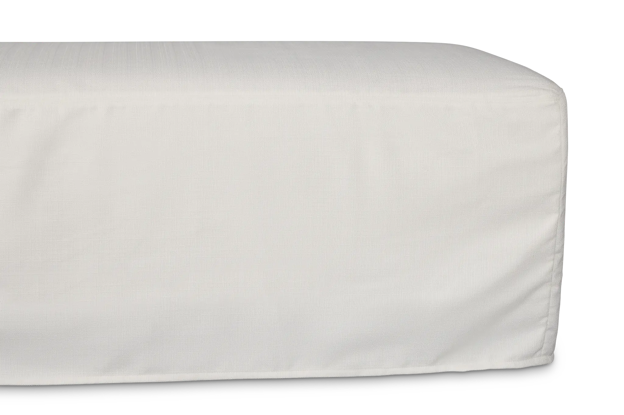 Marren White Fabric Ottoman Marren White Fabric Ottoman