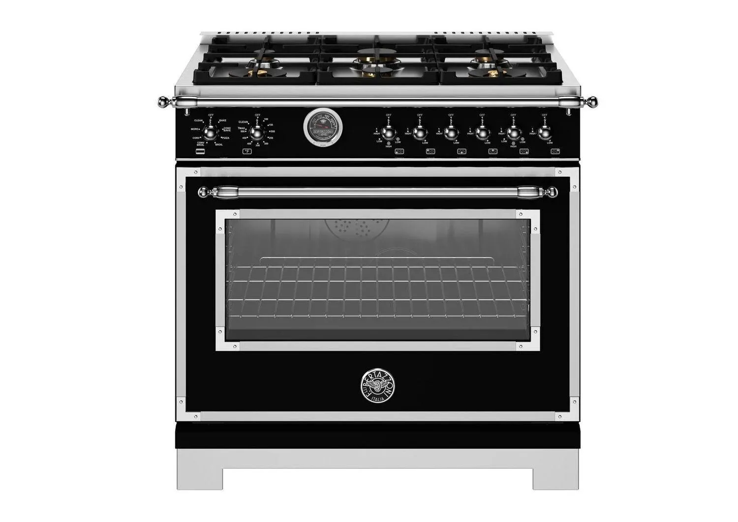 Bertazzoni 366 Series Black 36" Dual Fuel Range