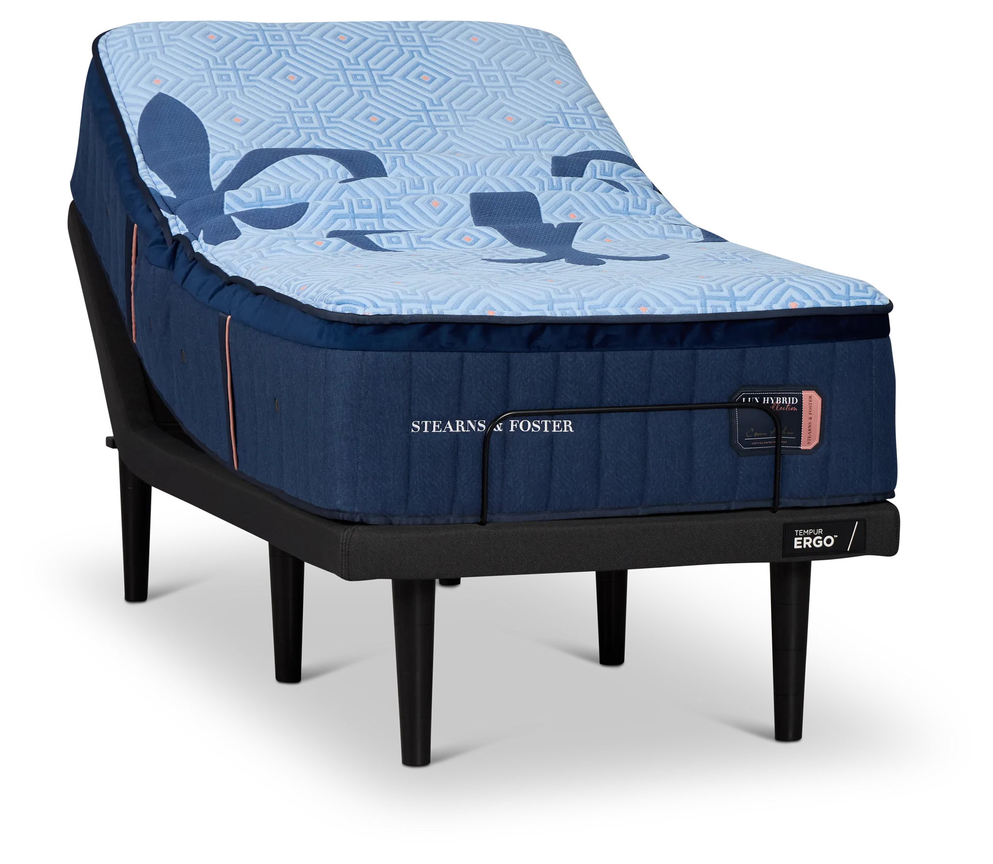 Stearns & Foster Lux Estate Elite Soft Hybrid 14" Soft Ergo 3.0 Adjustable Mattress Set