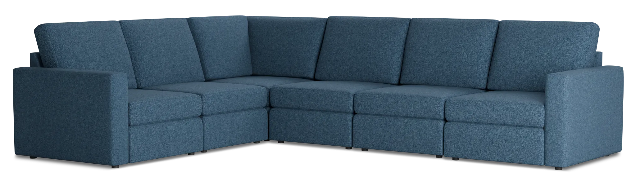 Citymod Blue Fabric Medium Two-arm Sectional