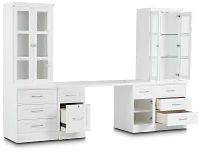 Newport White Drawer Wall Desk