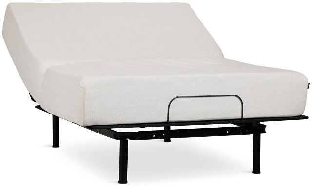 Rest & Renew By Zinus Gel Memory Foam Mattress 12" Medium Slat Adjustable Mattress Set