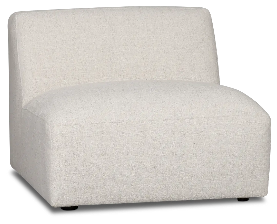 Baylor Light Beige Fabric Armless Chair Baylor Light Beige Fabric Armless Chair