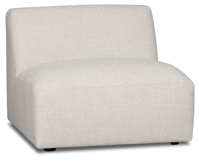 Baylor Light Beige Fabric Armless Chair