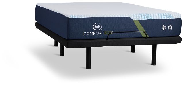 Serta Icomfort Eco F10 Medium Plus Adjustable Mattress Set