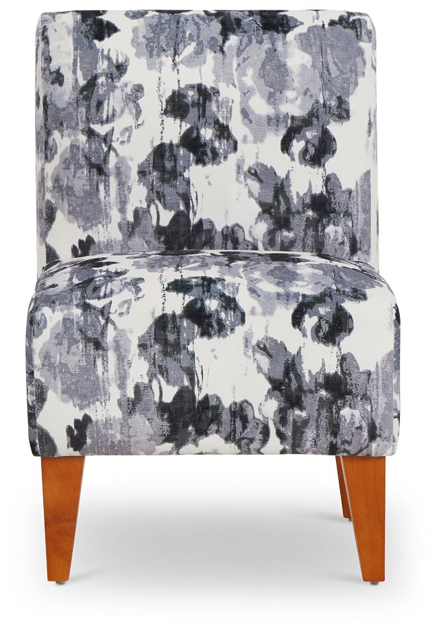 Scarlett Gray Fabric Accent Chair (2)