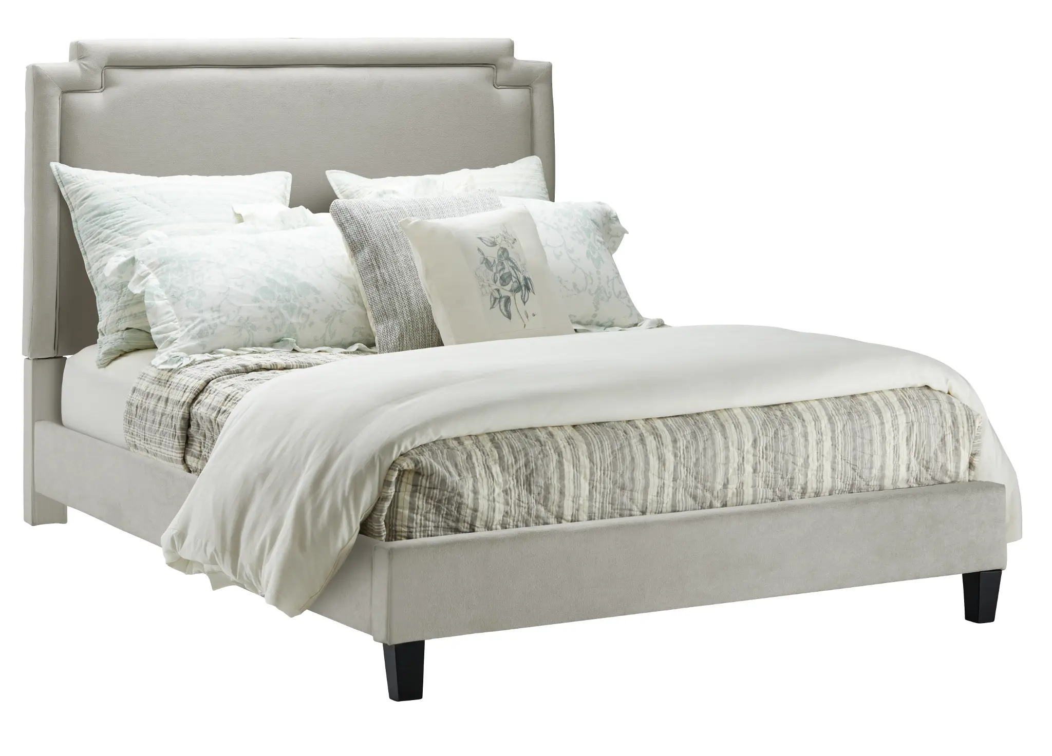 Whitney Taupe Uph Platform Bed Whitney Taupe Uph Platform Bed