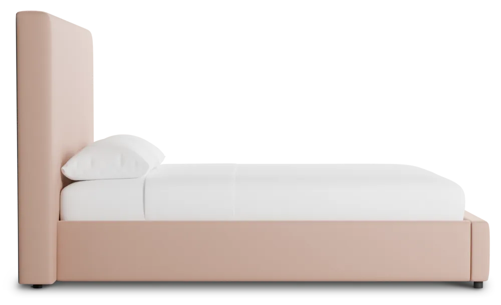 Grayton Joya Light Pink 54" Upholstered Platform Bed