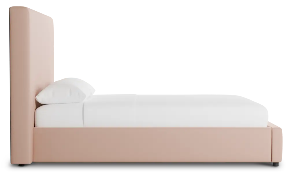 Grayton Joya Light Pink 54" Upholstered Platform Bed Grayton Joya Light Pink 54" Upholstered Platform Bed
