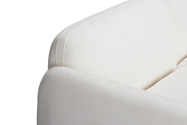 Halsey White Fabric Medium Two-arm Sectional