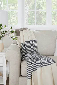 Ciel Bluestripe 50"x 60" Throw