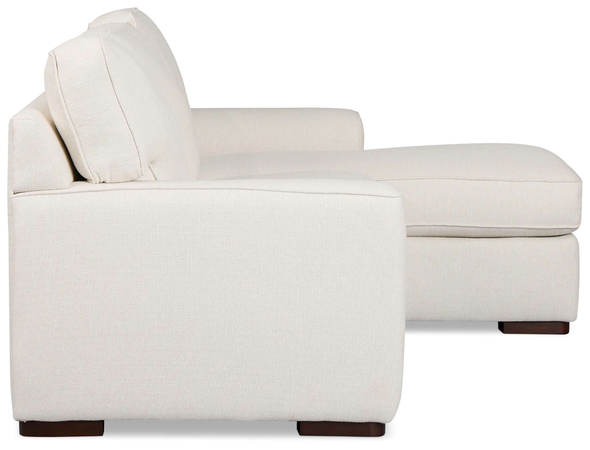 Sinclair Light Beige Fabric Right Chaise Sectional